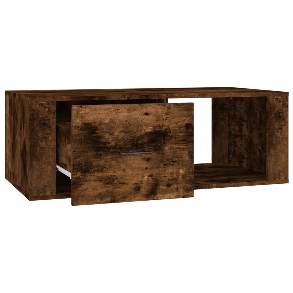 Tavolino da salotto | Tavolino da caff¨¨ | Tavolino da Soggiorno Rovere Fumo 100x50,5x35cm Legno Multistrato