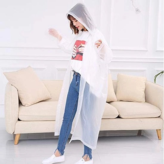 Reggisole Acquaparato - Poncho Lungo - Impermeabile - Materiale EVA - Indossabile da Uomo e Donna - Lunghezza Totale 155 cm