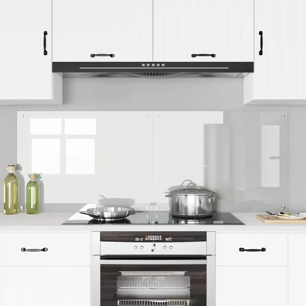 Schienale da cucina 2 pz Trasparente 80 x 60 cm CFW3157379