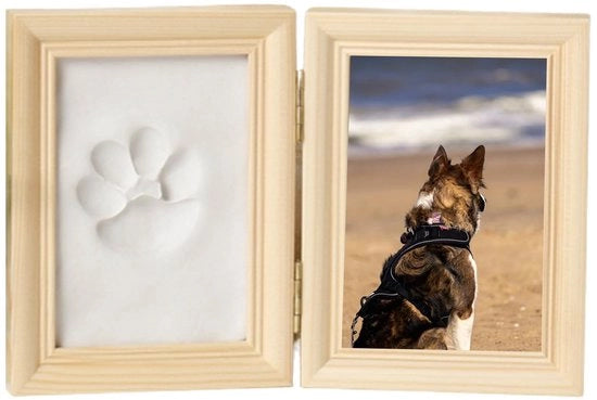 Fotolijst per Animali - Pianta dei Piedi - Fotolijst in Legno - Fotolijst di Ricordo - Fotolijst per Fai da Te - 1 Pezzo - Lijst di Ricordo