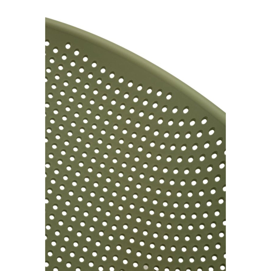Set di 2 Sedie a Dondolo VKH1087, Verde, Plastica, 66x88x80 cm