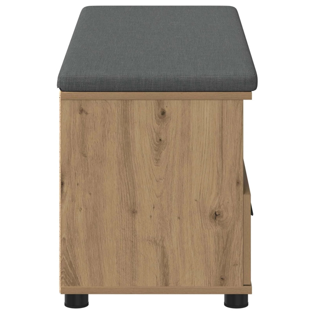 Panca per scarpe con cuscino Rovere Artigianale 906089