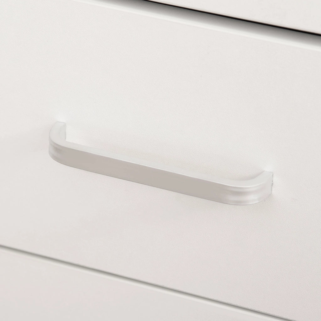 EasyComfort Scrivania per Camera o Ufficio in Legno con 2 Cassetti e 2 Chiavi, 110x50x76cm - Bianco