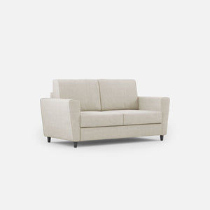 Divano 2 Posti 152x85x85 cm Yasel in Tessuto Latte