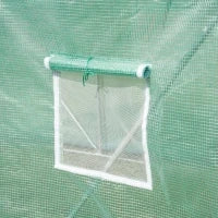 Serra in Plastica, Serra percorribile, Tunnel in Folie, Telaio in Acciaio, Verde