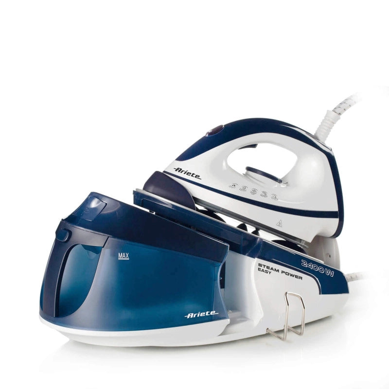Ferro da Stiro a Vapore con Piastra Ceramica - Vapore Continuo 120 gr/min - 2400 Watt - Blu