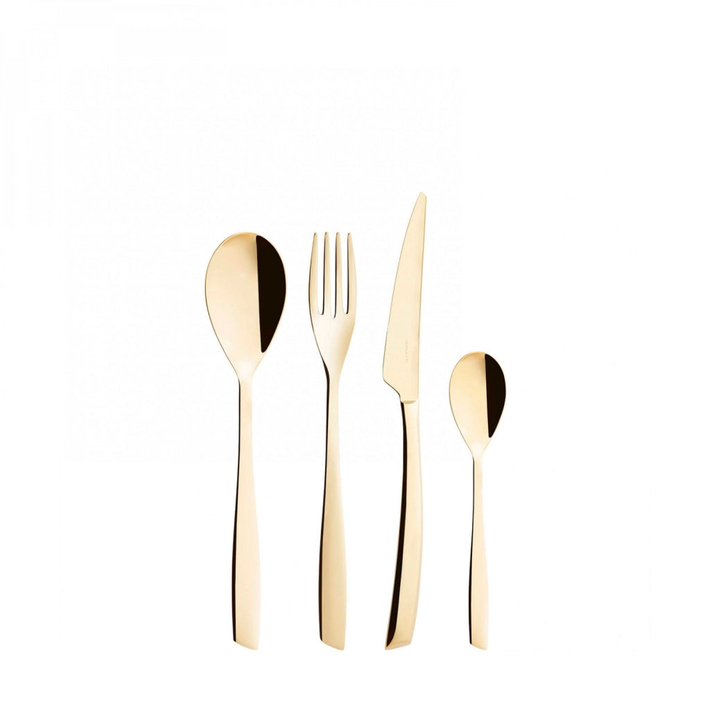 RIVIERA Champagne, Posate Set 24 Pz, Scatola Window, Casa Bugatti