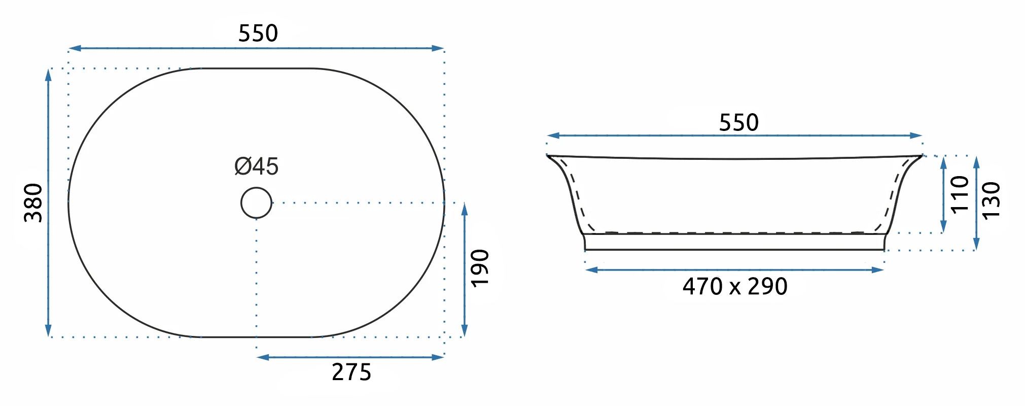 Lavabo Da Appoggio Rea Wilma Rustic