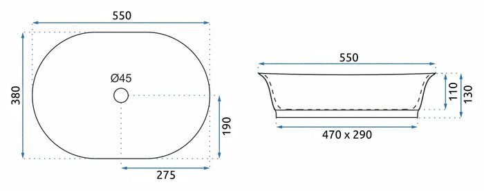 Lavabo Da Appoggio Rea Wilma Rustic