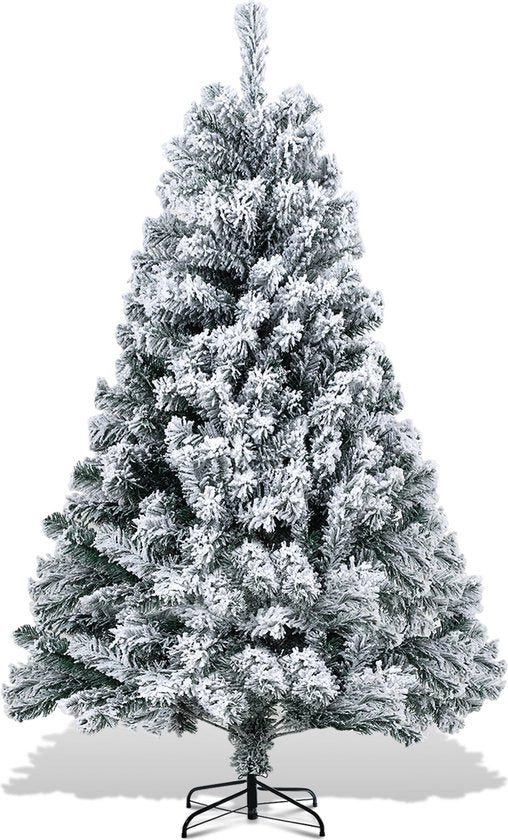 Albero di Natale in PVC con aghi metallici e sistema a scomparsa - 150 cm