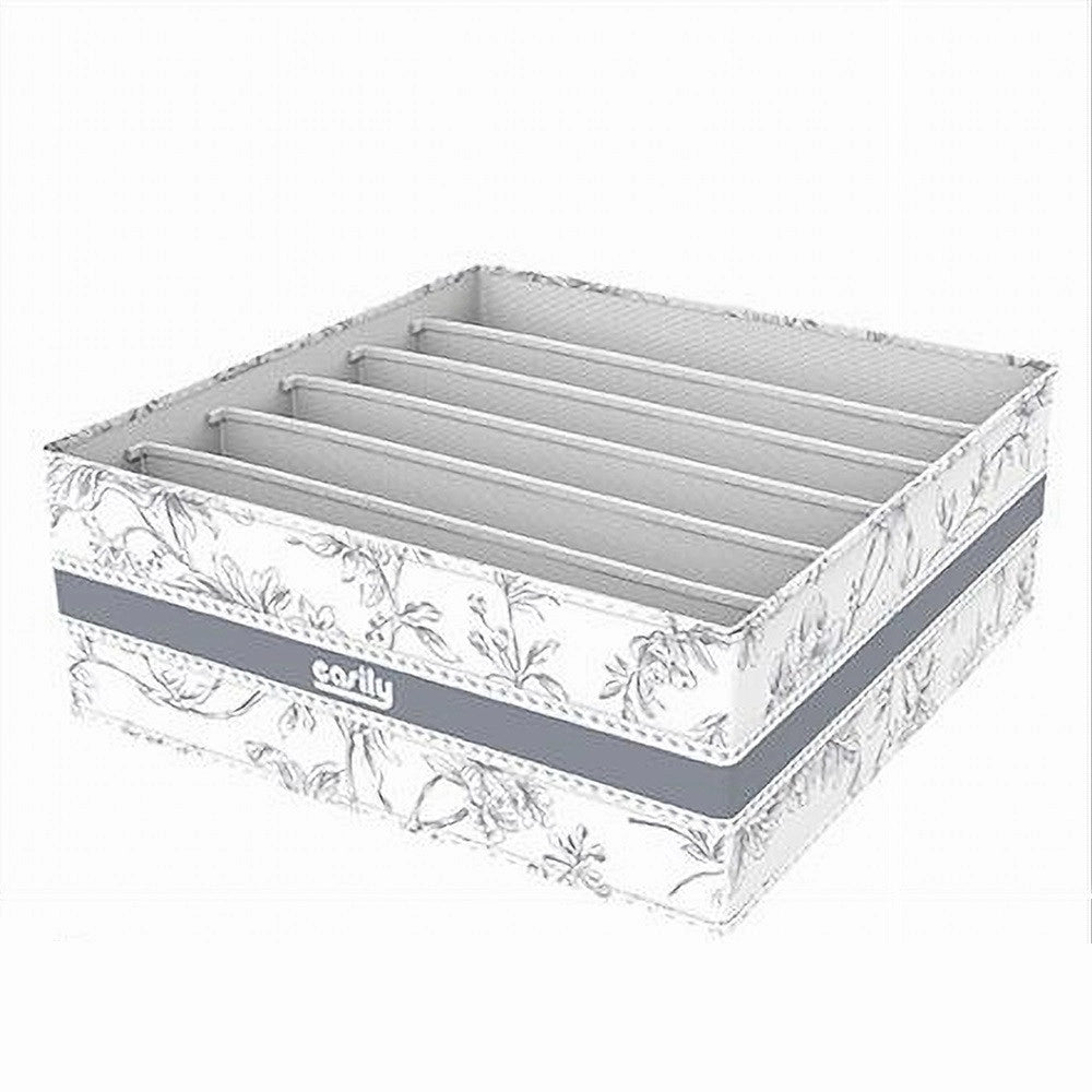 Trade Shop - Organizer Per Armadio 6 Scomparti Scatola Salvaspazio 32x32x12 Cm Fantasia 87329 -