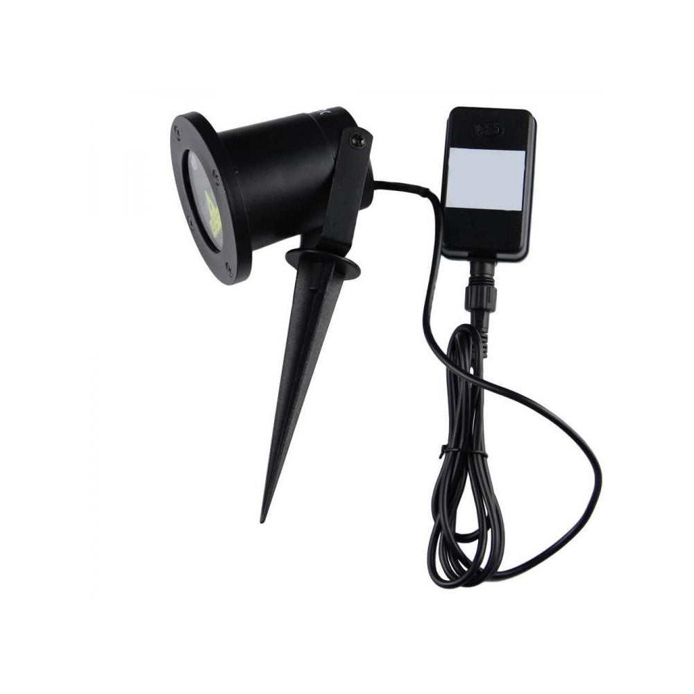 Trade Shop - Proiettore Luci Laser Da Esterno Su Picchetto Fantasia Punti Addobbo Natale -