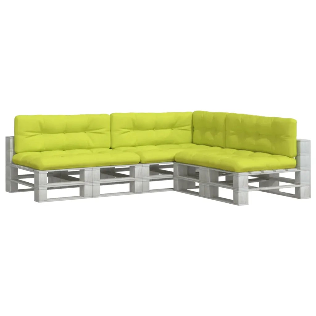 Cuscini per Pallet 7 pz Verde Intenso in Tessuto 3217152