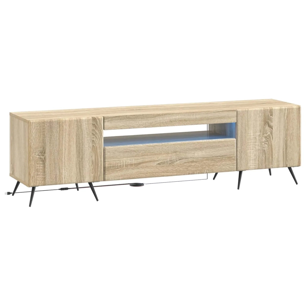 Mobile TV LED Rovere Sonoma Legno ingegnerizzato 897567