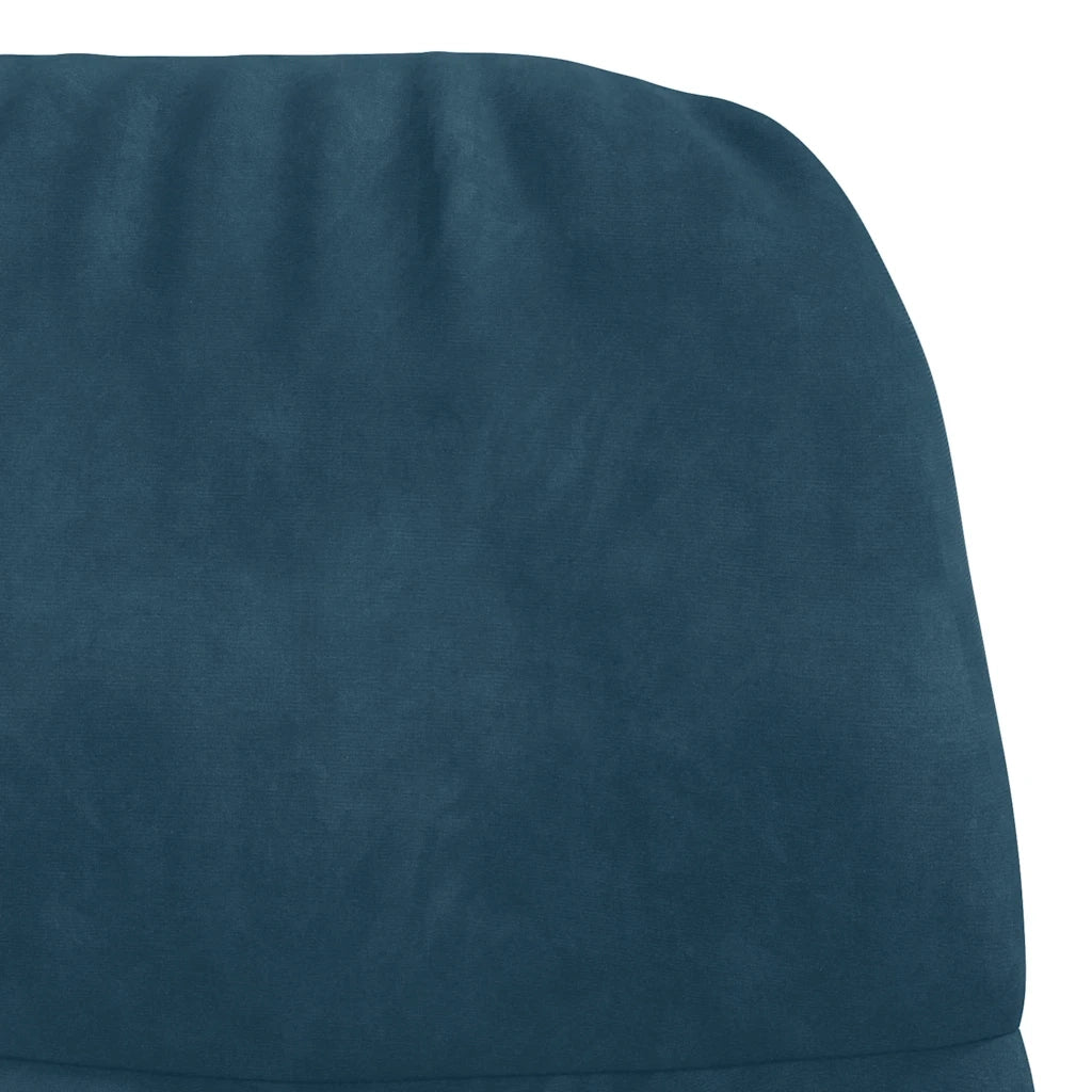 Poltrona Relax | Sedia Relax Blu in Velluto