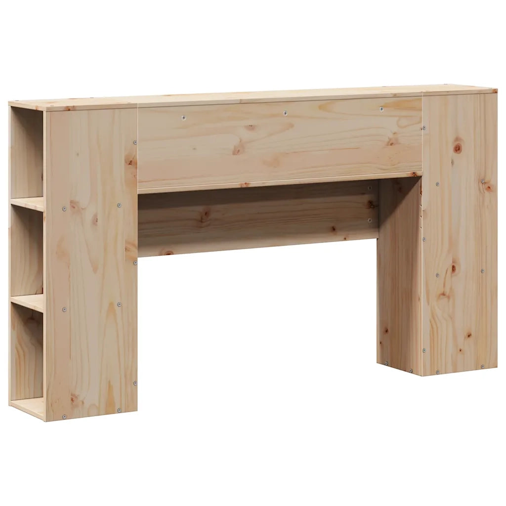 Testiera con Ripiani 140 cm in Legno Massello di Pino