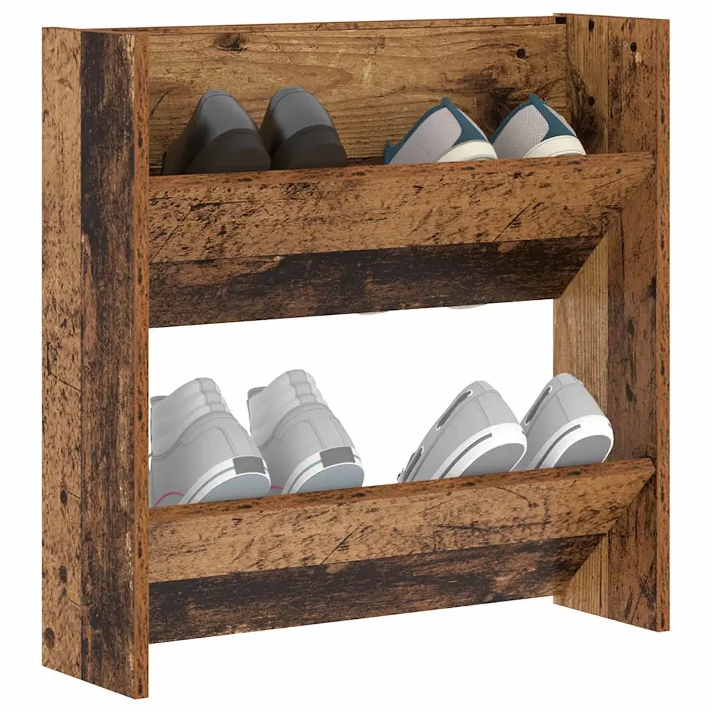 Mobile per scarpe con lo scaffale-Scarpiera Legno vecchio 60 x 18 x 60 cm
