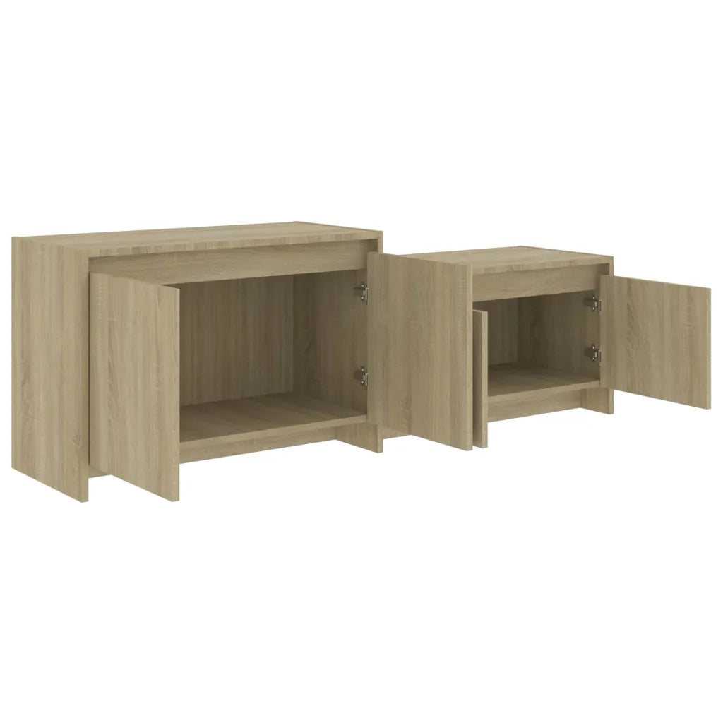 Mobile TV Rovere Sonoma 146,5x35x50 cm in Truciolato 809812