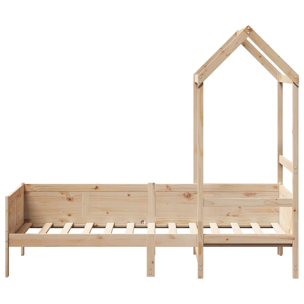 Dormeuse con Tetto 80x200 cm in Legno Massello di Pino 3282254