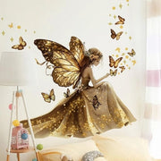 Decorazione per parete in stile fiabesco - Vlinders - Sticker per parete extra grande 110 x 112 cm