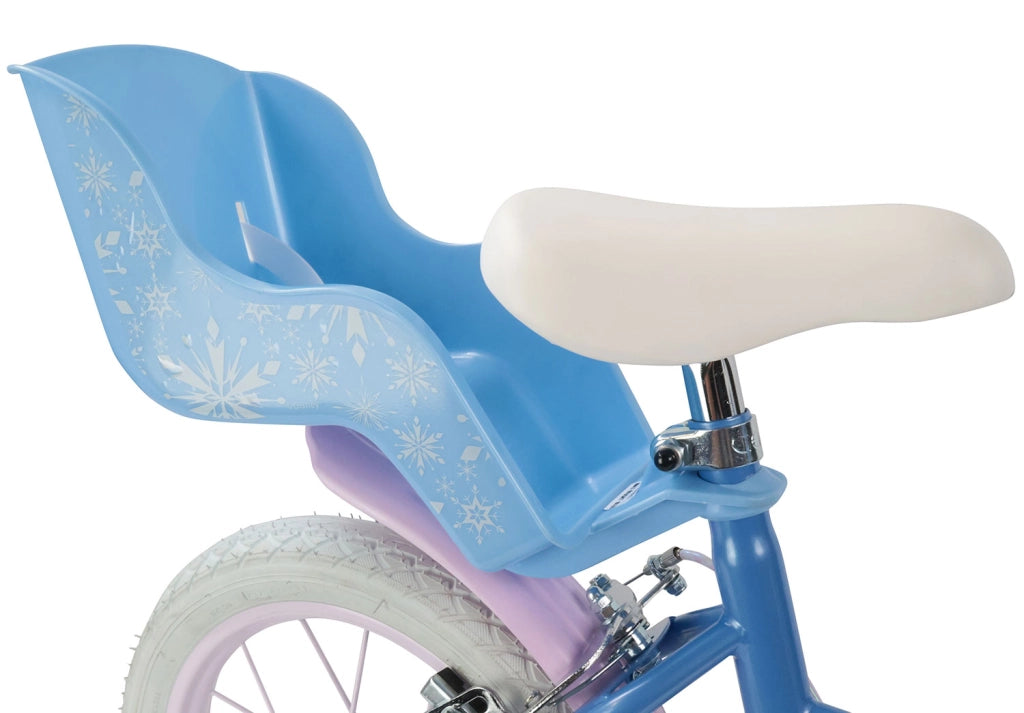Bicicletta per Bambine 14" Disney Frozen Freni Caliper e Stabilizzatori in Acciaio Hi-Ten Azzurro