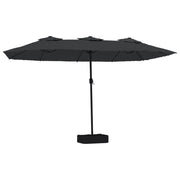 Ombrello | Parasolne a Doppia Testa con LED Nero 449x265 cm