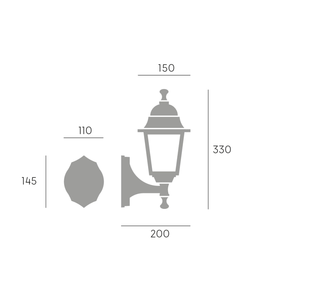 LANTERNA 'NANO' In alto - E 27 - 60W  - SOVIL