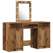 Toeletta | Tavolo da Trucco Marrone 50 x 41 x 135 cm Legno multistrato