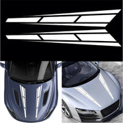 Auto Sticker - 2 Pezzi - Strisce di Vinile Lunghe - Impermeabile/Duraturo - Decorazione Auto - Utilizzo Universale - 80 cm x 12 cm