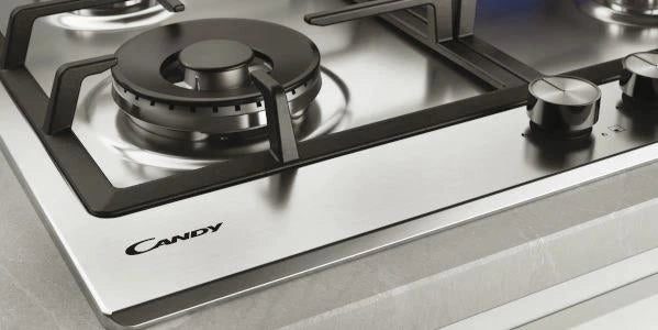 CANDY CHW6BR4WPX PIANO COTTURA A GAS DA INCASSO  CON 4 ZONE IN ACCIAIO INOX 60 CM