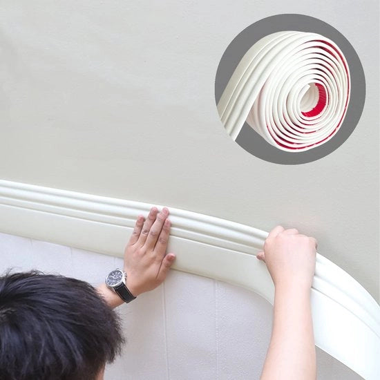 Fissaggio flessibile per piastrelle, vinile per design autoadesivo, strisce di sigillaggio e finitura per pavimenti, maniglie di sedile e altro, 3 m x 98 mm
