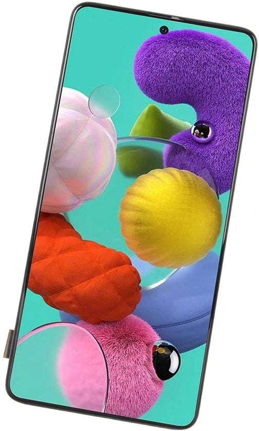 Schermo di Sostituzione A51 - 16,51 cm Touchscreen - Display LCD - Alta Risoluzione 1280x720 - Alta Colorimetria - Funzione di Rilevamento 3D di Tocco