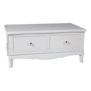 Mobile basso in legno con laccatura bianca 92x52x41