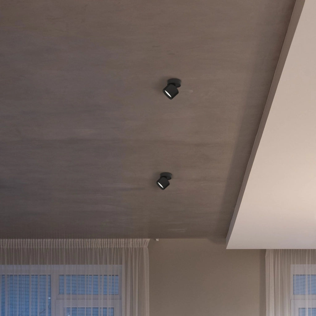 Faretto soffitto orientabile 1x Videx Spotlight GX53 nero