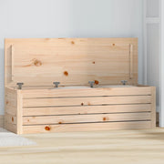 Contenitore Portaoggetti 109x36,5x33 cm Legno Massello Pino 823624