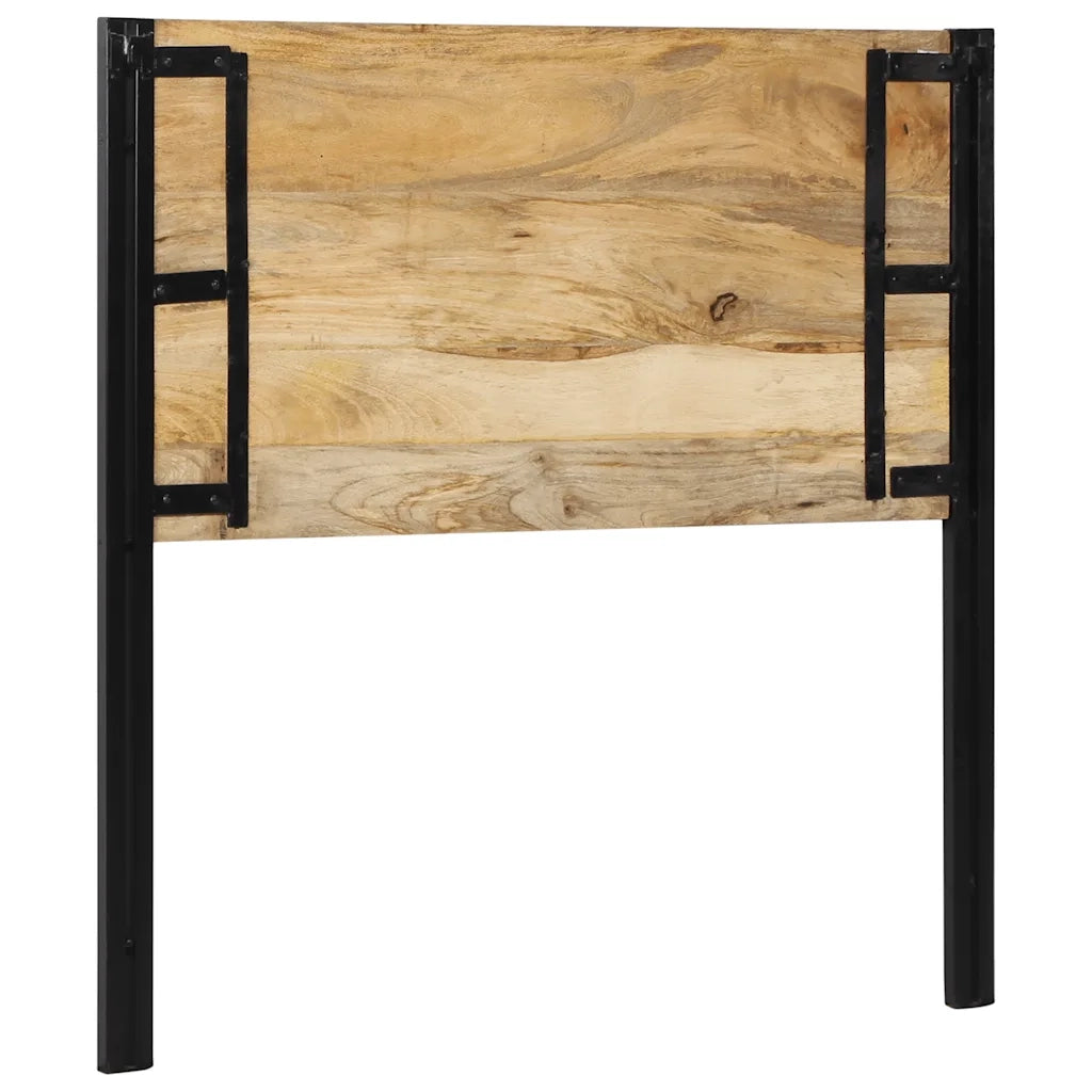 Testiera 100 cm in Legno Massello di Mango e Ferro