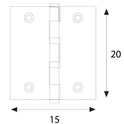 CERNIERA PER COFANETTI mm. 20 x 15 - pz. 20  - Blister Koncreto