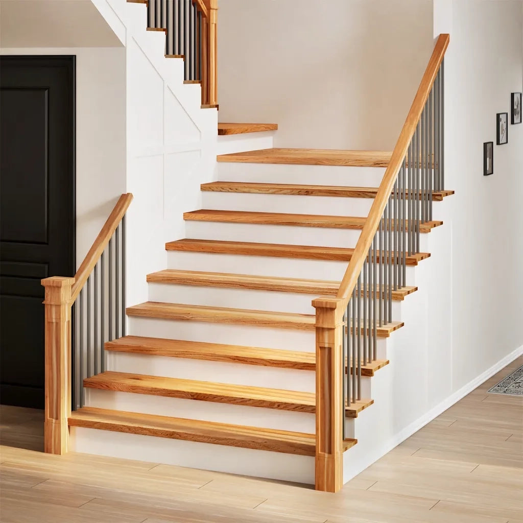 vidaXL Gradini 12 pz Marrone Chiaro 110x30x2 cm Legno Massello Rovere