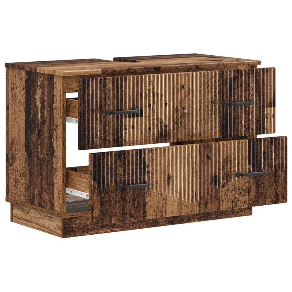 Armadio per Lavabo da Bagno HOORN Legno antico 82 x 41 x 56 cm 897243