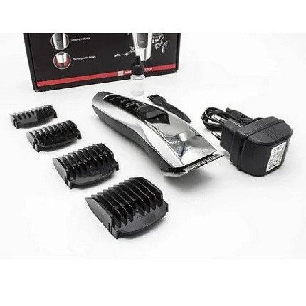Trade Shop - Tagliacapelli A Batteria Gm-6092 Rasoio Professionale Regolabarba Ricaricabile -