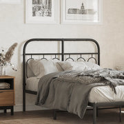 Testiera in Metallo-Testiera in Ferro-Testata Nero 120 cm 616956
