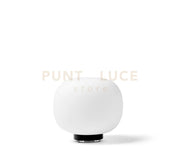BOMBO LAMPADA DA TAVOLO PICCOLA D.15CM  STRUTTURA METALLO NERO ATTACCO E27