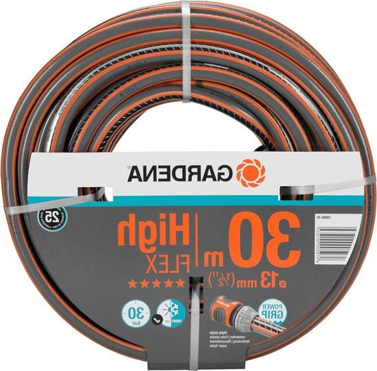 Serpentino per giardino 13 mm 30 m Profilo Power Grip 30 bar pressione massima resistente alla deformazione UV-stabile (18066-20)
