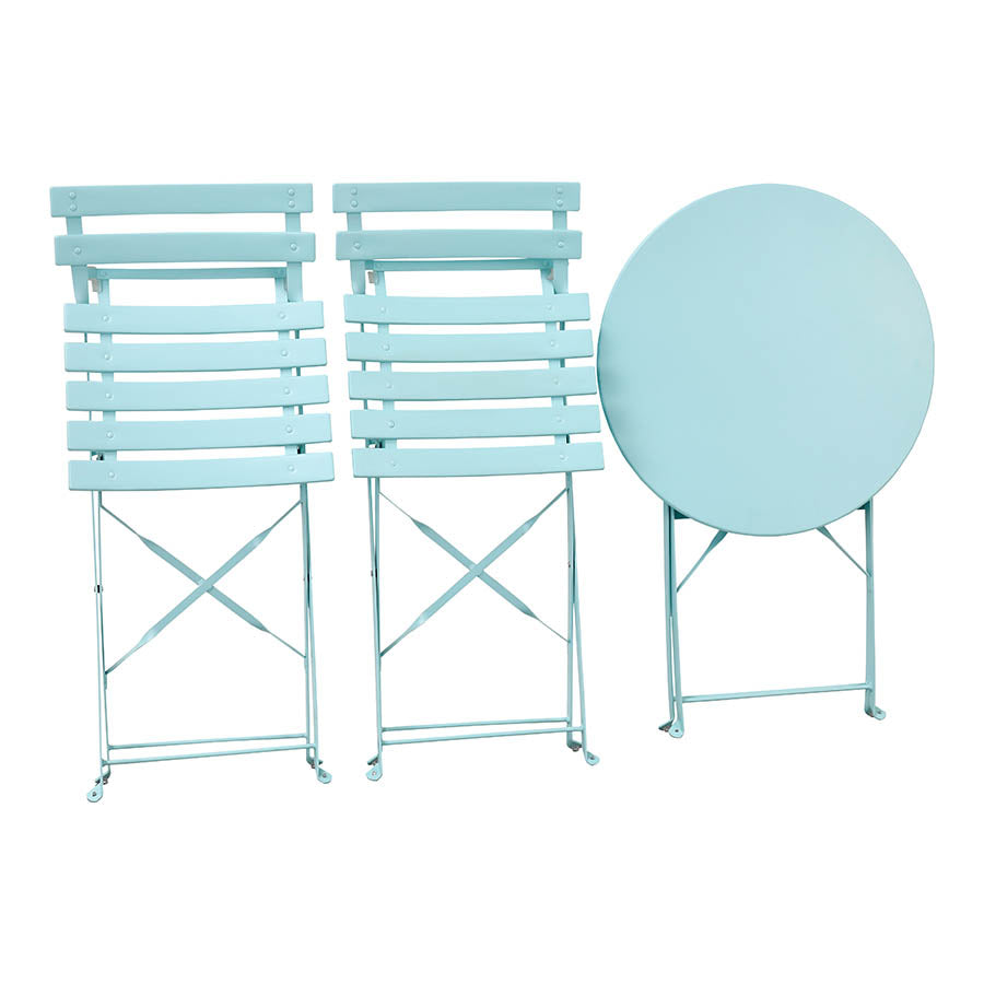 Set Tavolino e 2 Sedie Pieghevoli da Giardino Teresa Avio