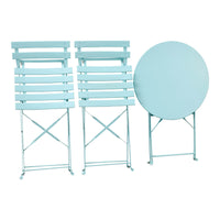 Set Tavolino e 2 Sedie Pieghevoli da Giardino Teresa Avio