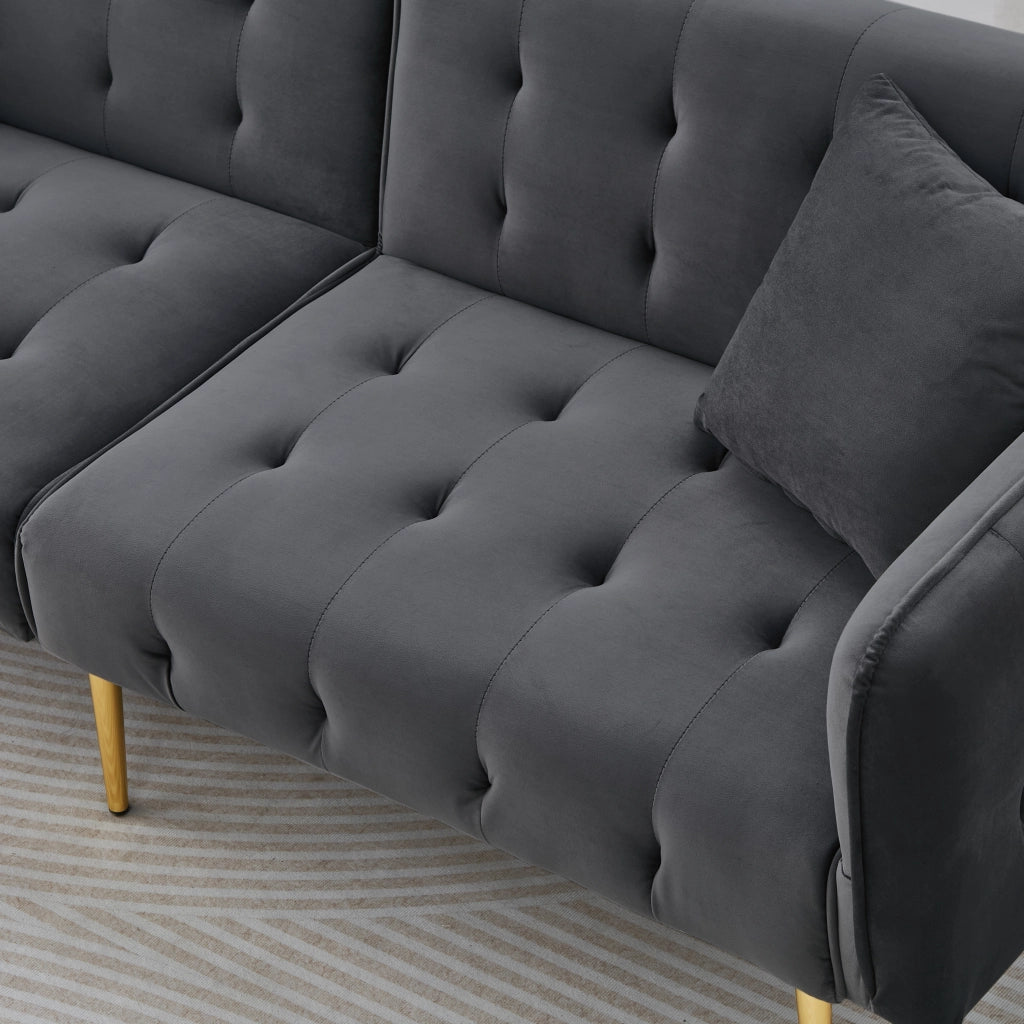 Divano Letto 2 Posti Reclinabile ¨C MINIMAL ¨C Velluto, Multifunzione