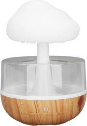 Diffusore di Aria con Pad di Gocce di Acqua 7 Colori, Diffusore di Olio Essenziale con Suono e Lampada da Tavolo USB per Aromaterapia Relaxante