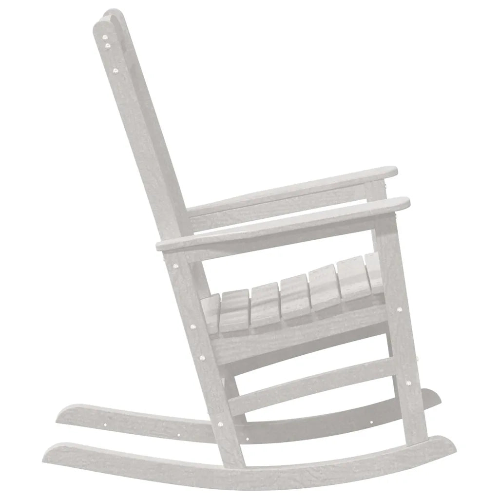 Sedia a dondolo 2 pz | Sedie da Esterno Bianco 92 x 70 x 108 cm Polietilene