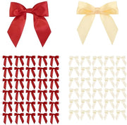 Set di strisce decorative 100 pezzi - Lint satinato a doppia faccia - Raso e giallo - Decorazioni per matrimoni e compleanni - Progetti di ricamo creativi - Elegante e artigianale - Strisce decorative per regali