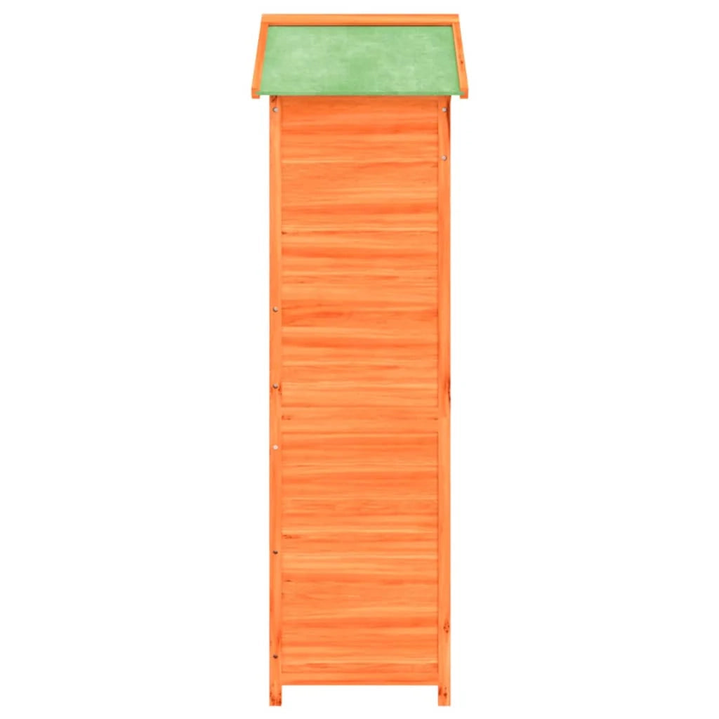 Casetta da giardino cabina ripostiglio casetta da esterno robusta casetta per attrezzi 120 x 53,5 x 170 cm legno massello di pino marrone 02_0022420